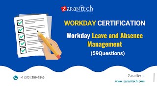 Workday Leave and Absence Management (59 Questions) | Workday Learner Community