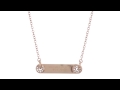 Michael Kors Pendant Necklace Rose Gold