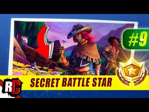 Secret Battle Star Location WEEK 9 Fortnite | Season 6 Hunting Party (Secret Battle Stars/Banners)