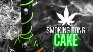 Smoking bong cake