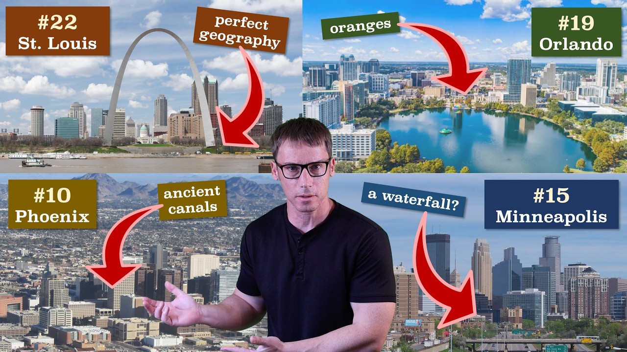 Why the 25 Biggest American Cities Exist