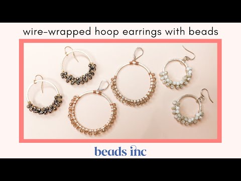 Wire-Wrapped Hoop Earrings With Beads: A Tutorial