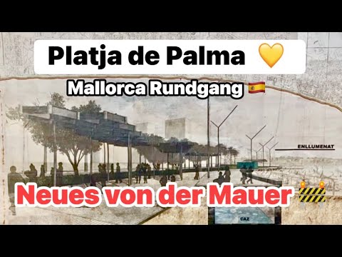 Platja de Palma 💛 Mallorca Ballermann 🇪🇸 Good construction update 🚧 Clouds & sun ☀️ Party mile 🥳