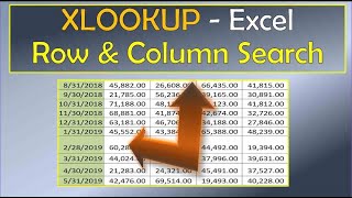 XLookup Row Column Match Excel