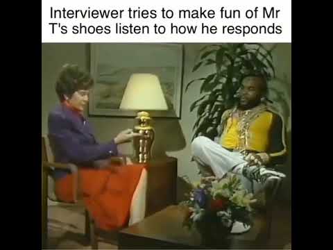Humble Mr. T Politely Checks A Show Host For Trying To Roast His Shoes