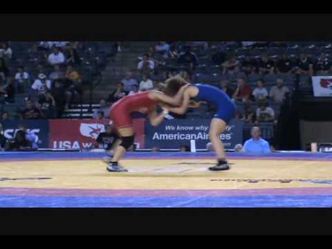 Helen Maroulis dec. Leigh Jaynes at 55 kg women's freestyle at 2010 World Team Trials