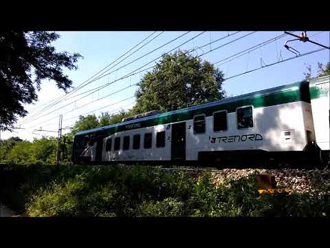 I REGIONALI DI TRENORD IN TRANSITO A LENTATE MONZA. 7 - 7 - 2017