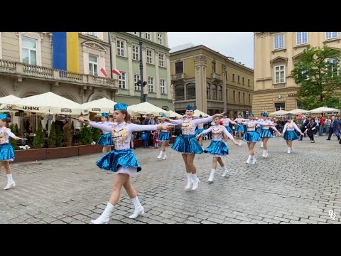 A Parade in the City of Krakow Poland 🇵🇱 | Summer 2022 | City Sounds
