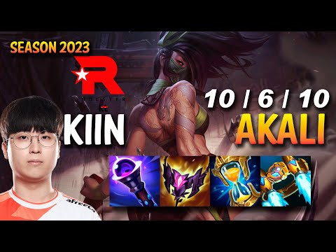 KT Kiin AKALI vs DARIUS Top - KR Ranked