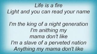 Helloween - Anything My Mama Don&#39;t Like Lyrics