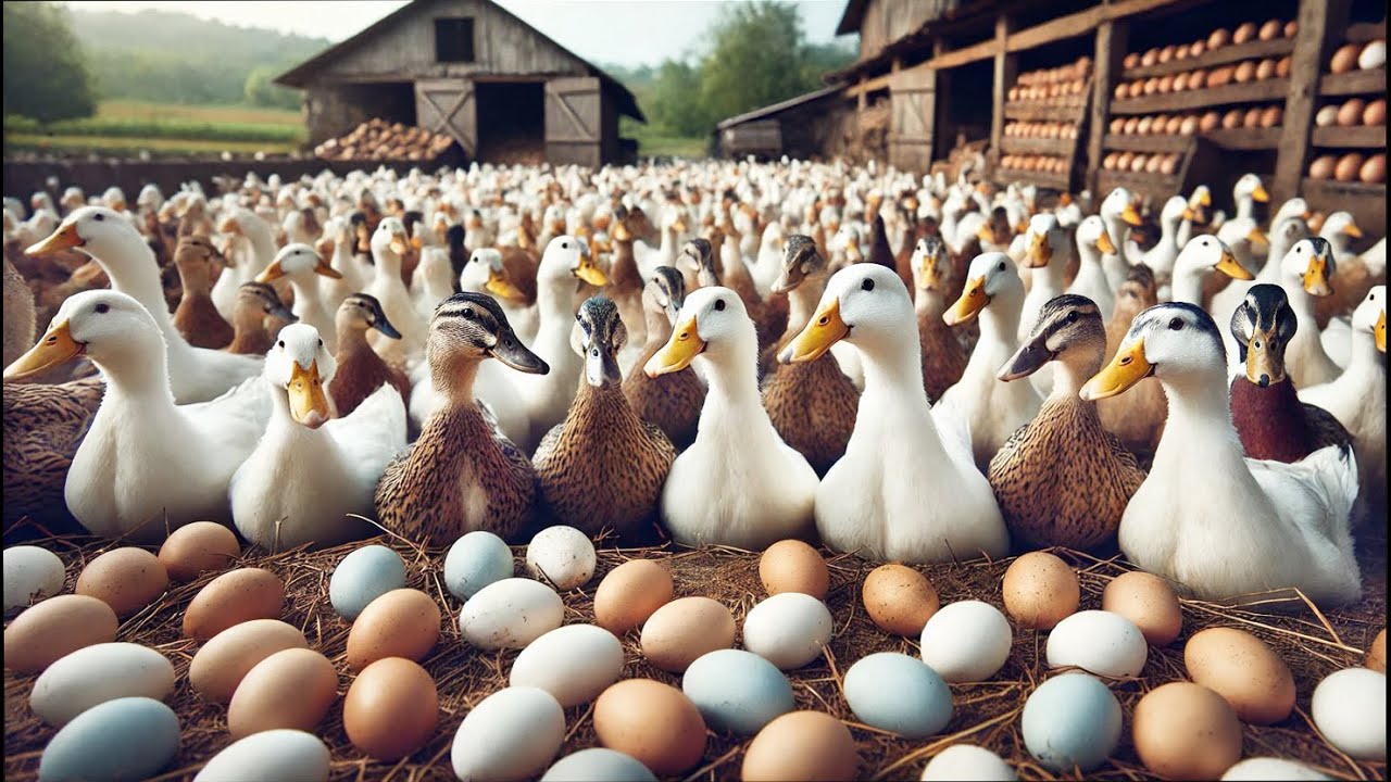 Laying Duck Farm - Process Of Raising Ducks For Eggs For Business