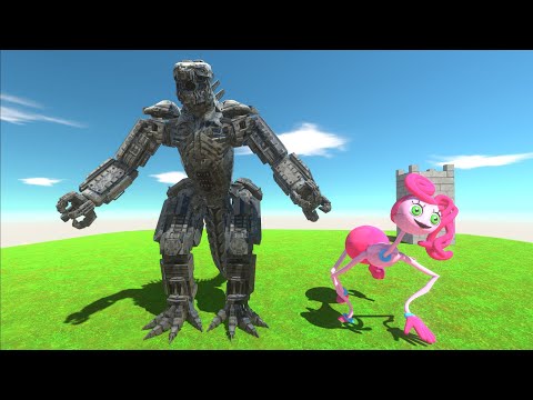 MECHAGODZILLA 2021 vs MOMMY LONG LEGS - Animal Revolt Battle Simulator