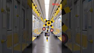 The Railroad Crossing Fascinated by the Train&#39;s Video Camera 😂😂😂 #Shorts #Train