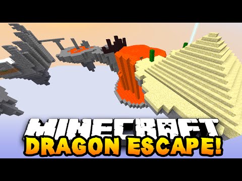 Minecraft DRAGON ESCAPE "FUNNY MOMENTS!" #4 (Minecraft Parkour Runner) w/PrestonPlayz & Lachlan