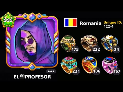 Best 999 Level Account? in 8 ball pool Unique id 1224 w So Many Rings - ITz BILAL gaming