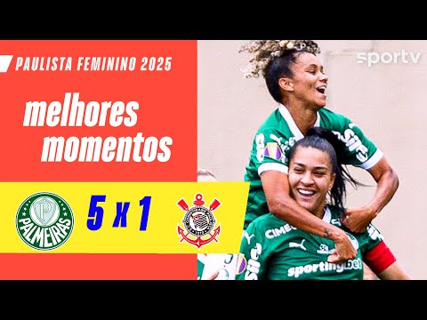Gols e lances de Palmeiras x Corinthians