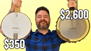 Video thumbnail for $350 vs $2600 Banjo: Deering Goodtime and Vega Vintage Star by BanjoSkills