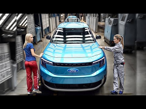 Ford Explorer Electric EV Manufacturing process Inside Ford Factory - Assembly & Production line
