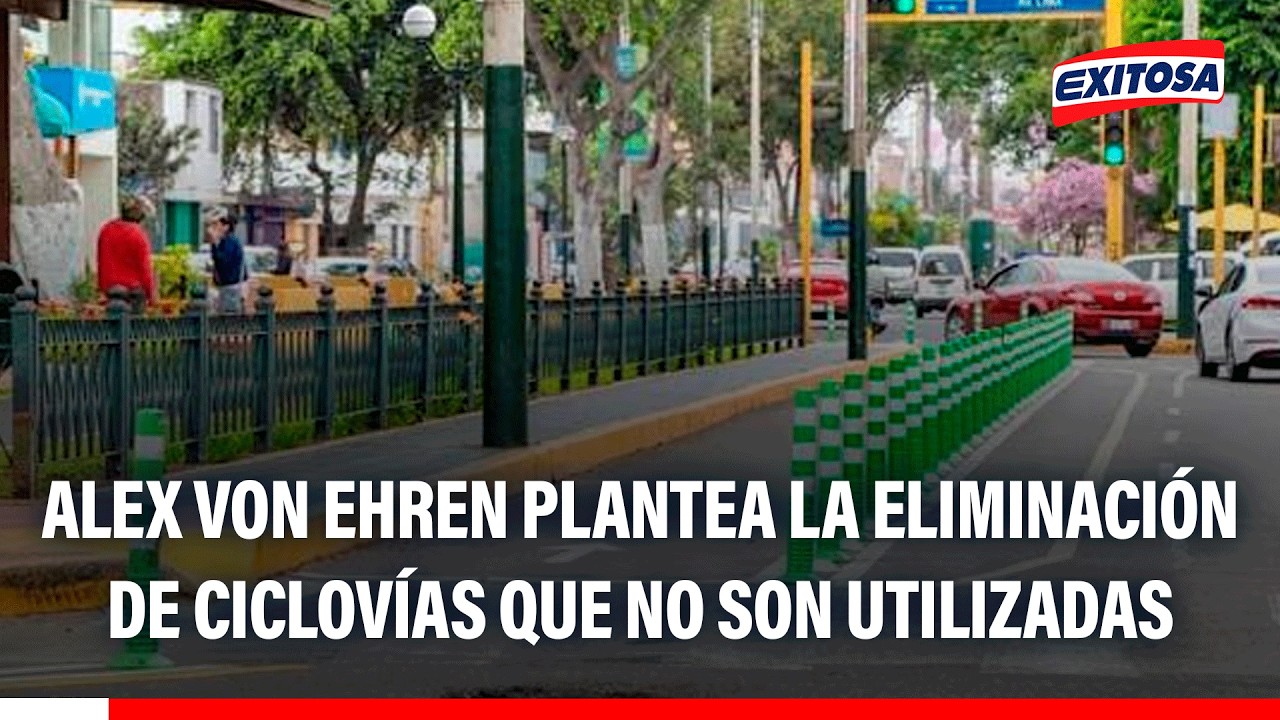 🔴🔵 Alex Von Ehren plantea la eliminación de ciclovías que no son utilizadas