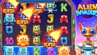 Alien Invaders Slot Hits BIG Multipliers and Wins | Jackpot Wins