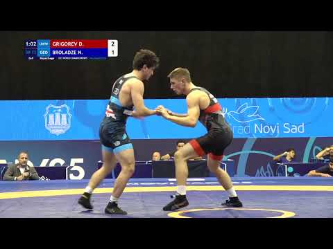 GR 72KG Repechage 4 | Danil Grigorev (Uww) Vs Nika Broladze (Geo) | U23 World Championship 2025