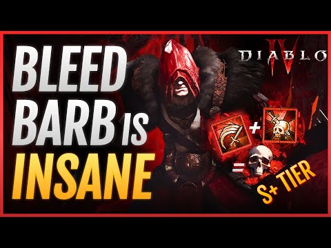 BEST BLEED Barbarian Build just MELTS Everything | Season 3 Rend / Charge Barb Guide for Diablo 4