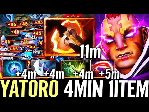 🔥 YATORO GOD Anti Mage Carry 4MIN 1ITEM — 11MIN Fast Battle Fury 100% LEGIT FARM Dota 2 Pro