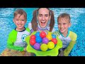 Vlad and Niki want to play with water toys and go to Aquapark