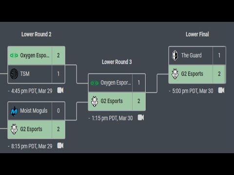 OXG VS TSM | MXM VS G2 | G2 VS OXG | G2 VS TGRD | LOWER BRACKET | MID SEASON FACE OFF NA