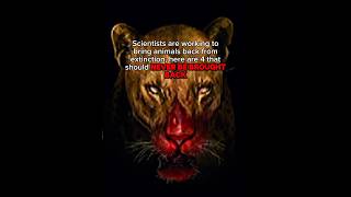 Scientists wouldn’t dare to bring these extinct animals back!! #prehistoric