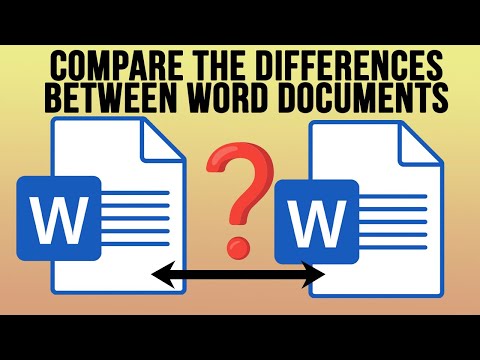 How to Compare 2 Documents for Changes in Microsoft Word