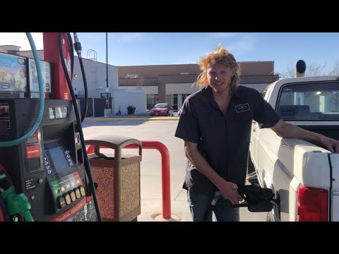 Putting gas in my diesel truck to see what happens