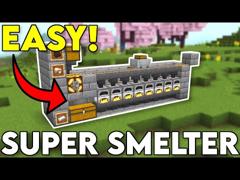 Easiest Minecraft 1.21 Super Smelter!