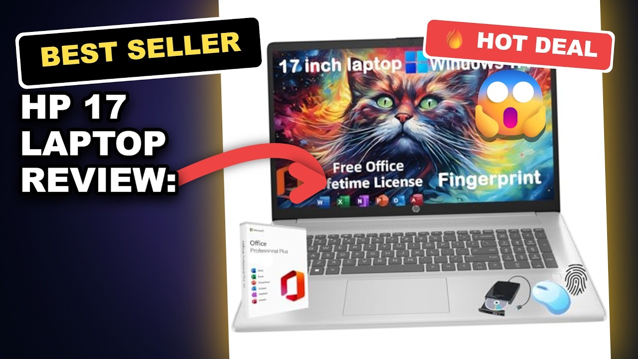 HP 17 Laptop Review: Is This 17.3" i5 Beast Good for Business & Students? review video