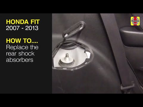 How to Replace the rear shock absorbers on the Honda Fit 2007 to 2013