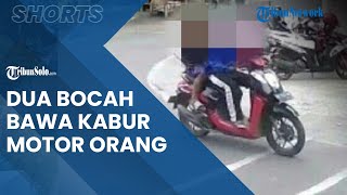 Berita Solo Hari Ini: Viral Dua Bocah di Solo Bawa Kabur Motor Orang