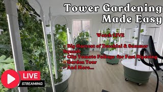 📱 Tower Gardening Made Easy LIVE CAM #towergarden #hydroponicgardening #garden #farm #aeroponic