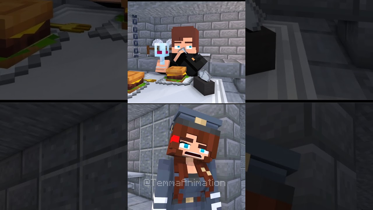 When JJ and Mikey are Hungry 🤔🫠 - MAIZEN Minecraft Animation #minecraft #shorts