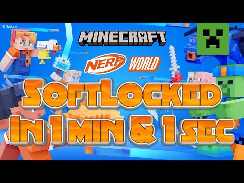 Minecraft NERF World DLC Softlocked in Just Over a Minute