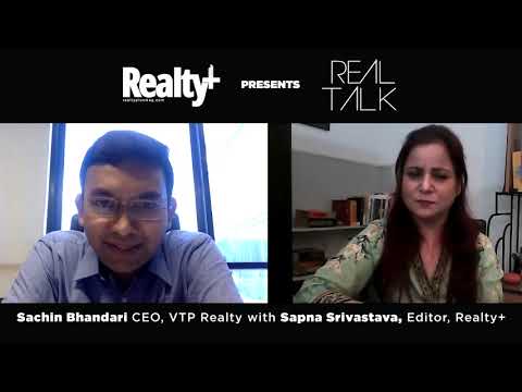 Sachin Bhandari CEO, VTP Realty with Sapna Srivastava, Editor, Realty+