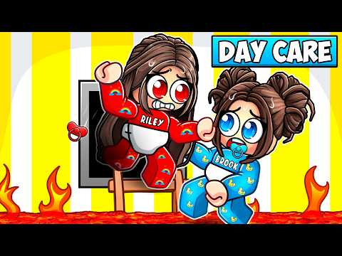 Brook And Riley ESCAPE EVIL DAYCARE In Roblox!!