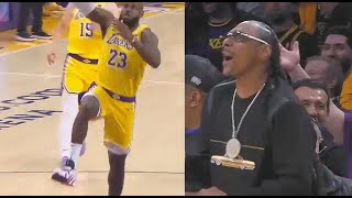 LeBron James Impresses Snoop Dogg With Lakers Early! Lakers vs Nuggets Game 3