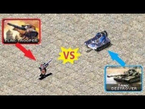 Flak Trooper vs Tank Destroyer - Red Alert 2