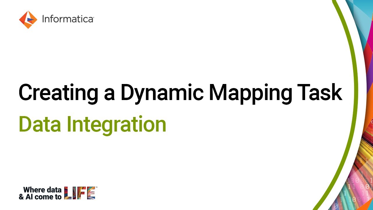 Creating a Dynamic Mapping Task in Data Integration
