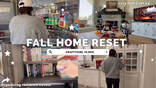 Cozy Fall Reset 🍂 A Quiet Day at Home, Groceries & Organizing My Romance Books