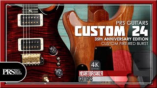 Video thumbnail for PRS 35th Anniversary Custom 24 with Artist Pack in Fire Red Burst | 4K by Heartbreaker Guitars