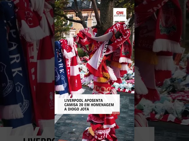 Liverpool anuncia aposentadoria da camisa 20 em homenagem a Diogo Jota | CNN ESPORTES