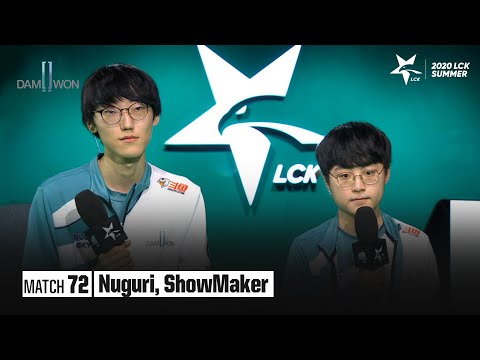 Interview with Nuguri, ShowMaker | DWG vs SP 08.08 | 2020 LCK Summers