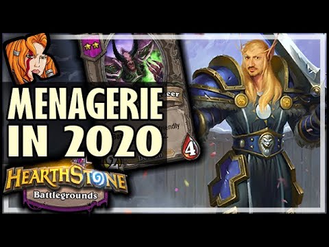 MENAGERIE WINS IN 2020?! - Hearthstone Battlegrounds