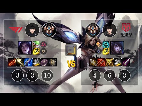 T1 Gumayusi Kai'Sa vs SB Leo Aphelios Bot - KR Patch 10.12